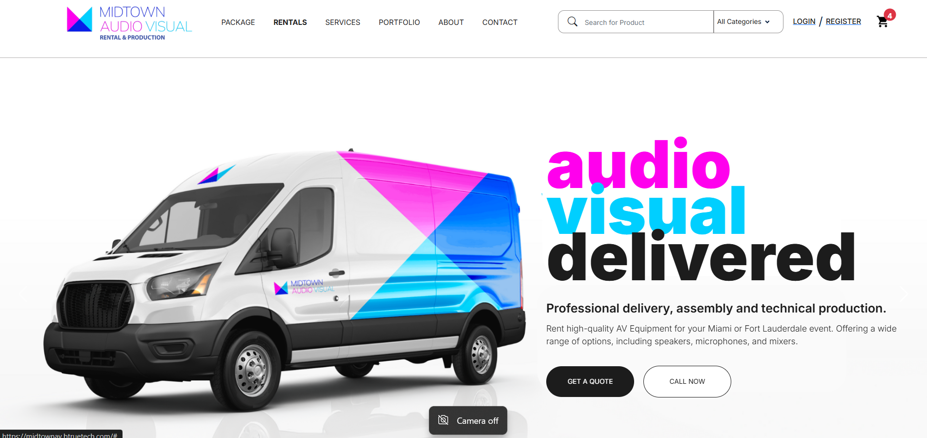 DJ Rentals Website